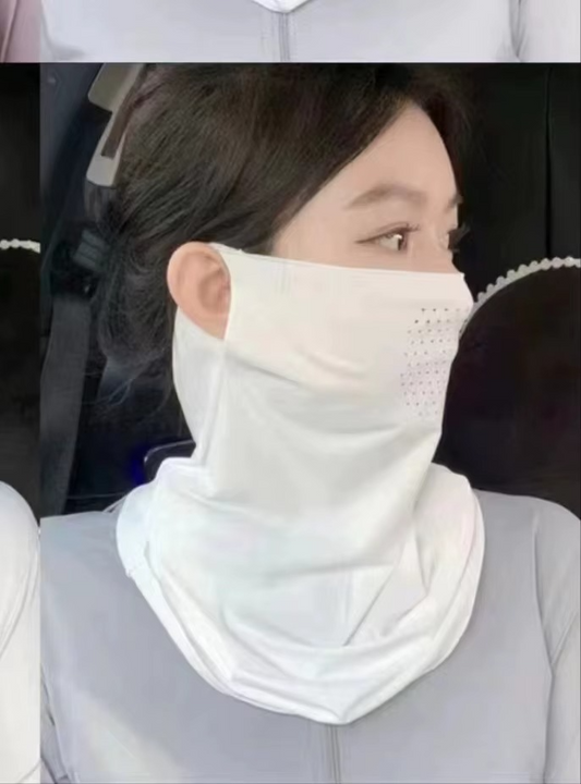 Ice Silk UV Protection Neck & Face Cover – Summer Sports Scarf