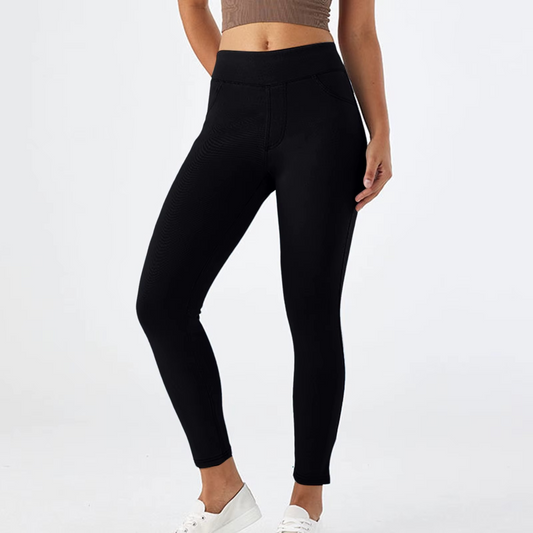 Women's Stretch Pull-On Jeggings – Summer High Rise Skinny Fit Pants
