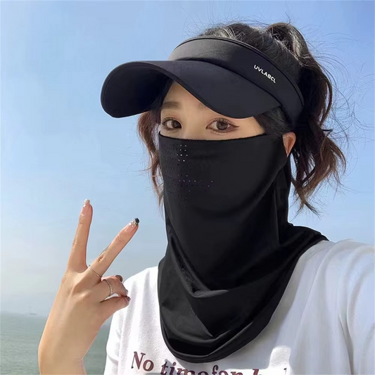 Ice Silk UV Protection Neck & Face Cover – Summer Sports Scarf