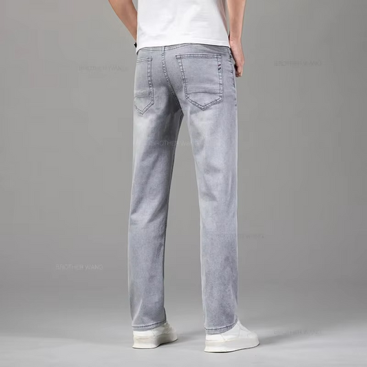 CoolFlex Gray Cotton Jeans