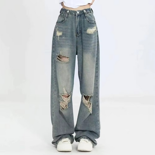 Revolt Retro Cutout Jeans