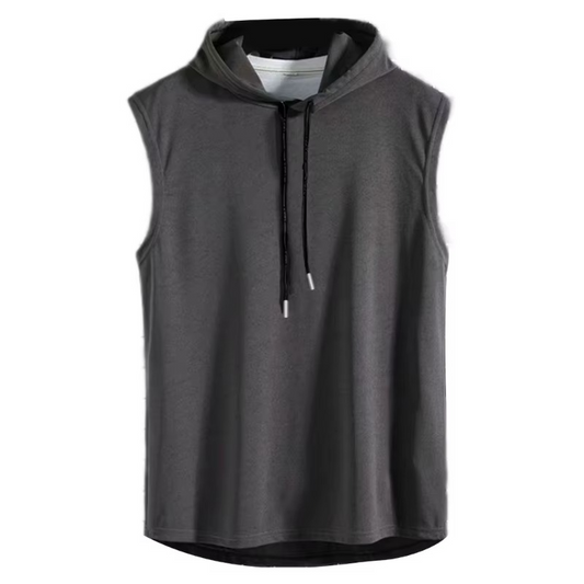 Sleeveless Gym Hoodie Vest
