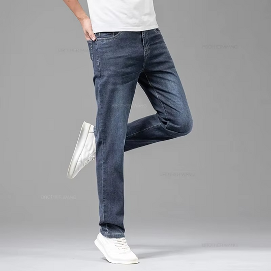CoolFlex Gray Cotton Jeans